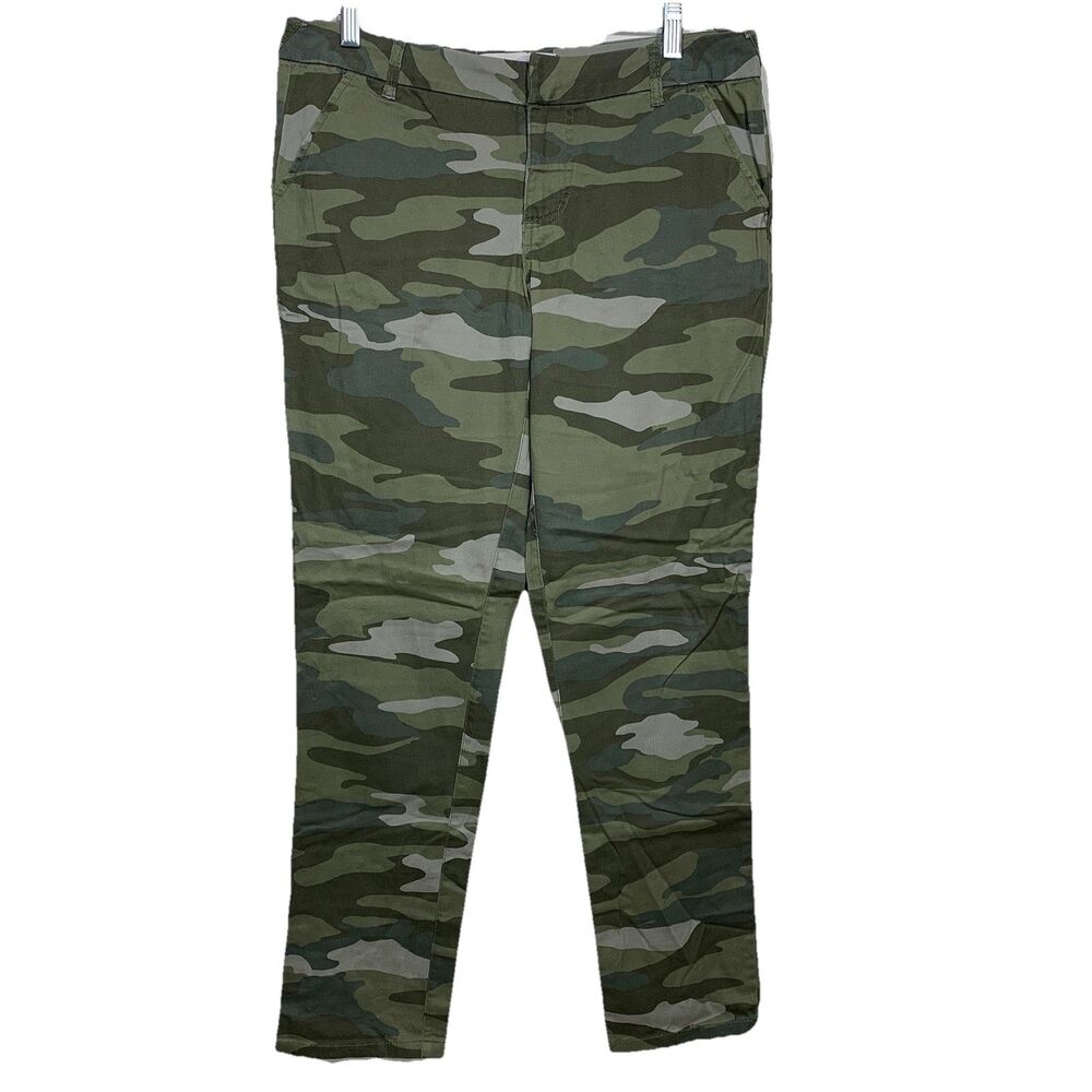 Jolt Camouflage Pants Women Size 5 Green Slim Stretch Utility T1248UNES
